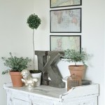 Distressed White Cabinet