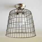 DIY Repurposed Basket Ceiling Light