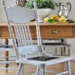 Cottage Chair Revamp with Metal Seat Plates
