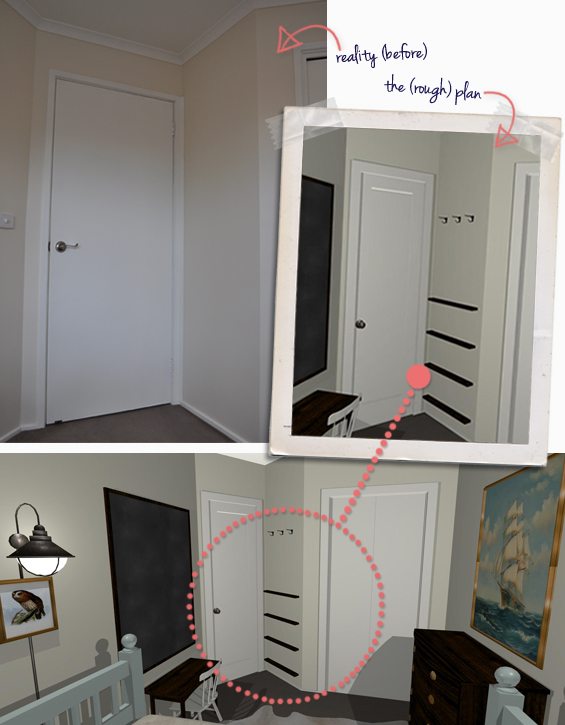 Easy Diy Narrow Floating Bookshelves For Behind A Door The