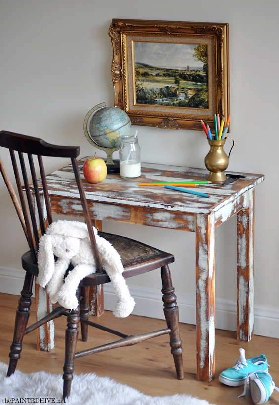 Antique Chair and Distressed Kid's Table | The Painted Hive