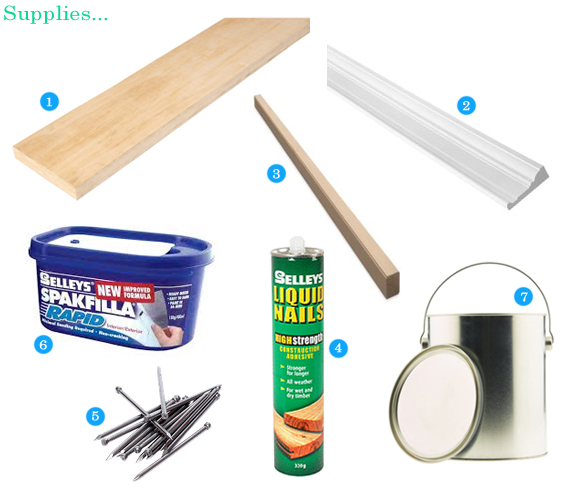 DIY: Adding Moulding to Door Frames (Supplies) | The Painted Hive