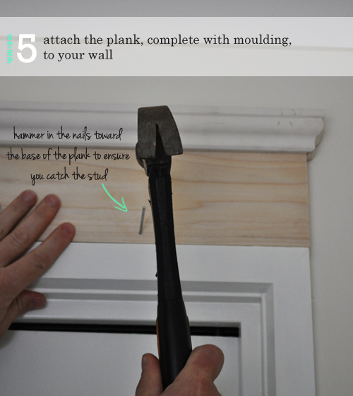 How to Add a Decorative Head to Door Frames | The Painted Hive