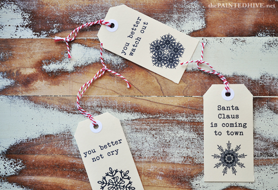 DIY Shipping Tag Christmas Advent | The Painted Hive