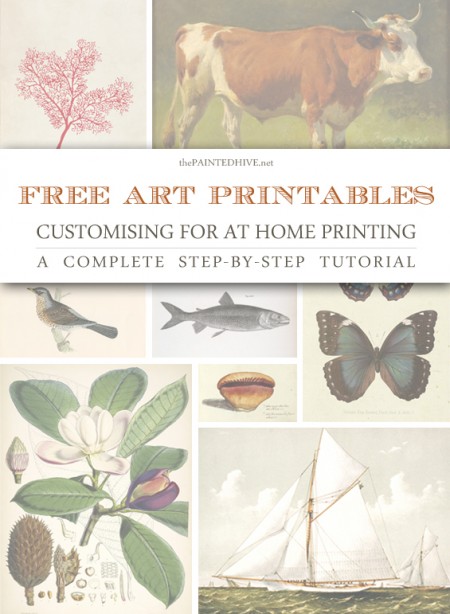 Free Art Printables: Customising For At Home Printing (a complete