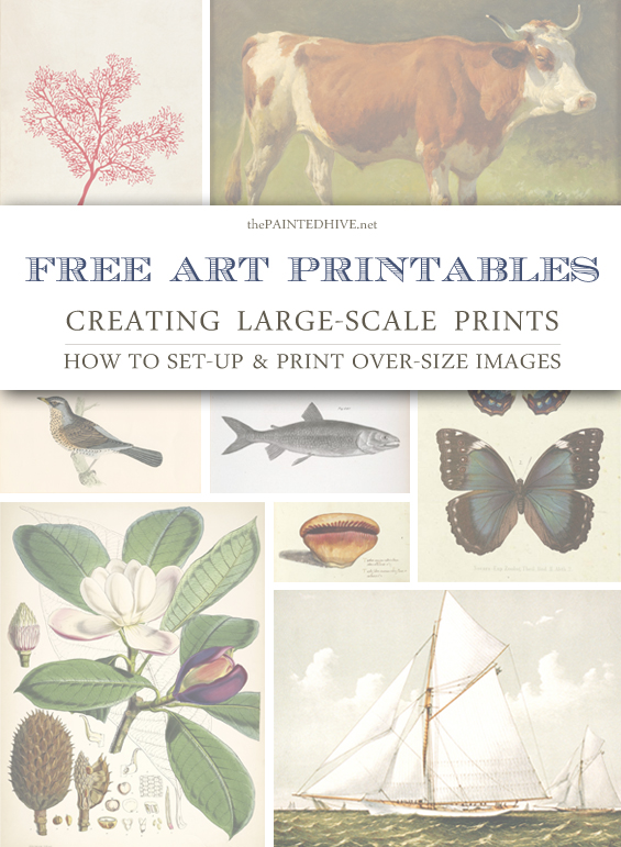 How To Customise and Print Perfect Large-Scale Art from Free Printables | The Painted Hive