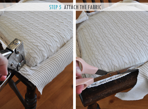Cable Knit Chair Upholstery | The Painted Hive