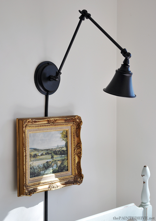 wall mounted anglepoise style lamp