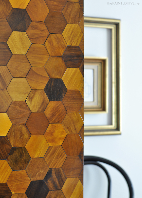 DIY Hexagon Parquetry Wardrobe | The Painted Hive
