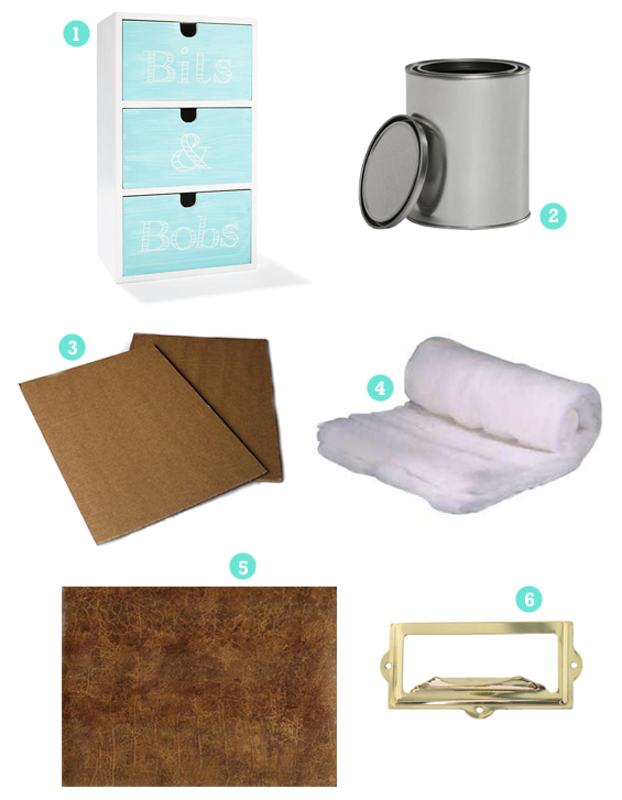 DIY Leather Covered Drawers Hack