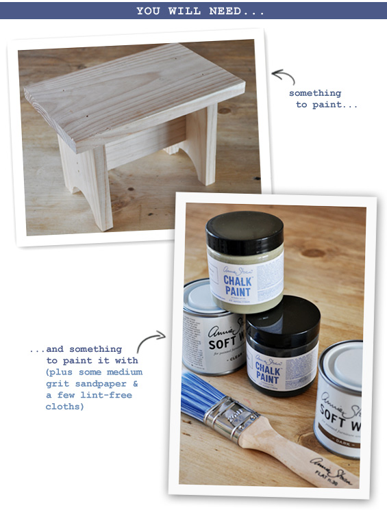 Chalk Paint Project Supplies