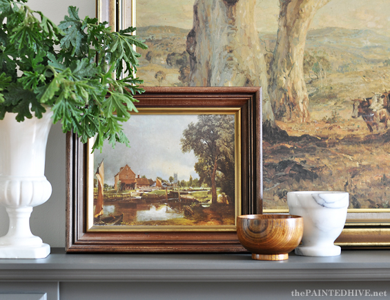Vintage Mantel Styling | The Painted Hive