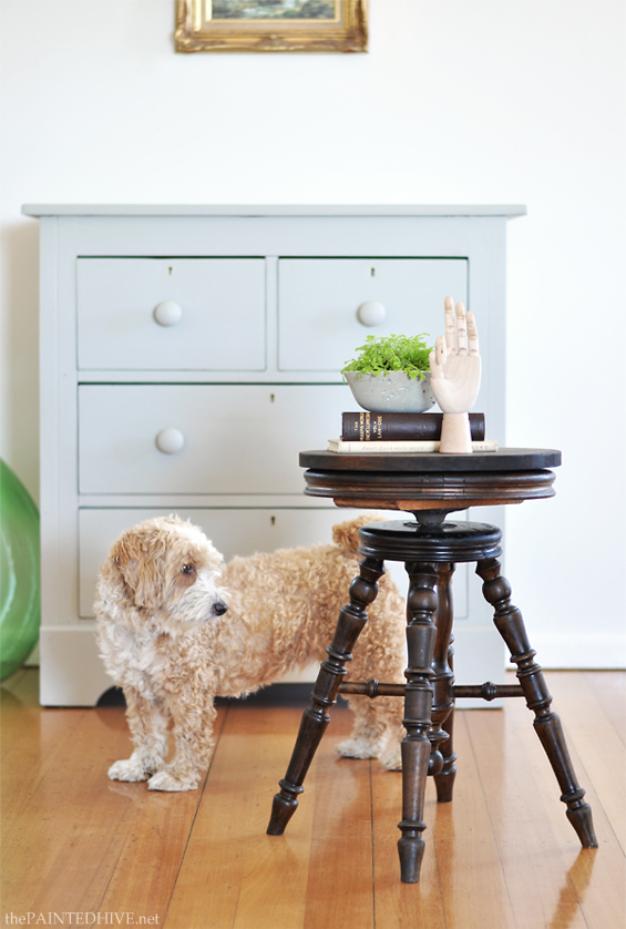 Antique Swivel Stool Makeover | The Painted Hive
