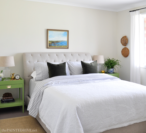 Budget Friendly Coastal Bedroom Makeover | The Painted Hive
