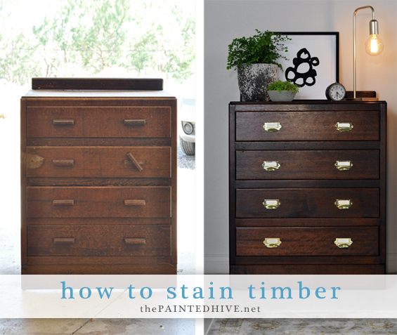 How to Stain Wood | The Painted Hive
