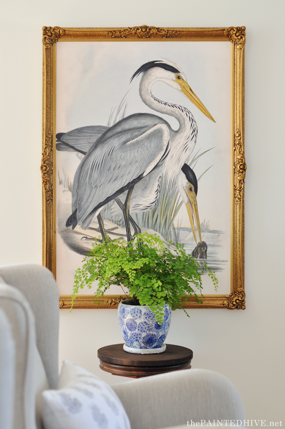 Over-Sized Heron Art