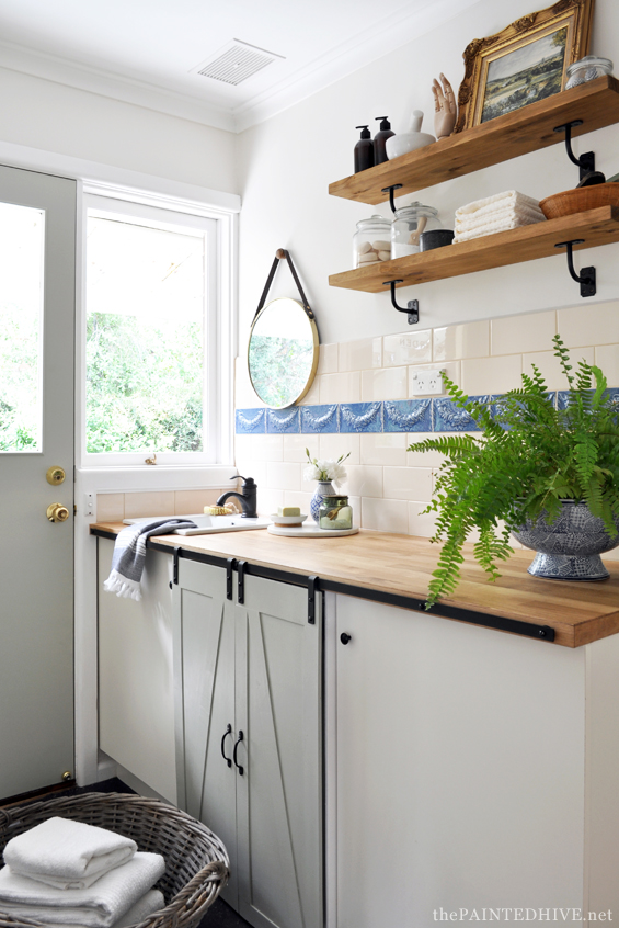 A Budget Friendly Laundry Room Refresh The Painted Hive