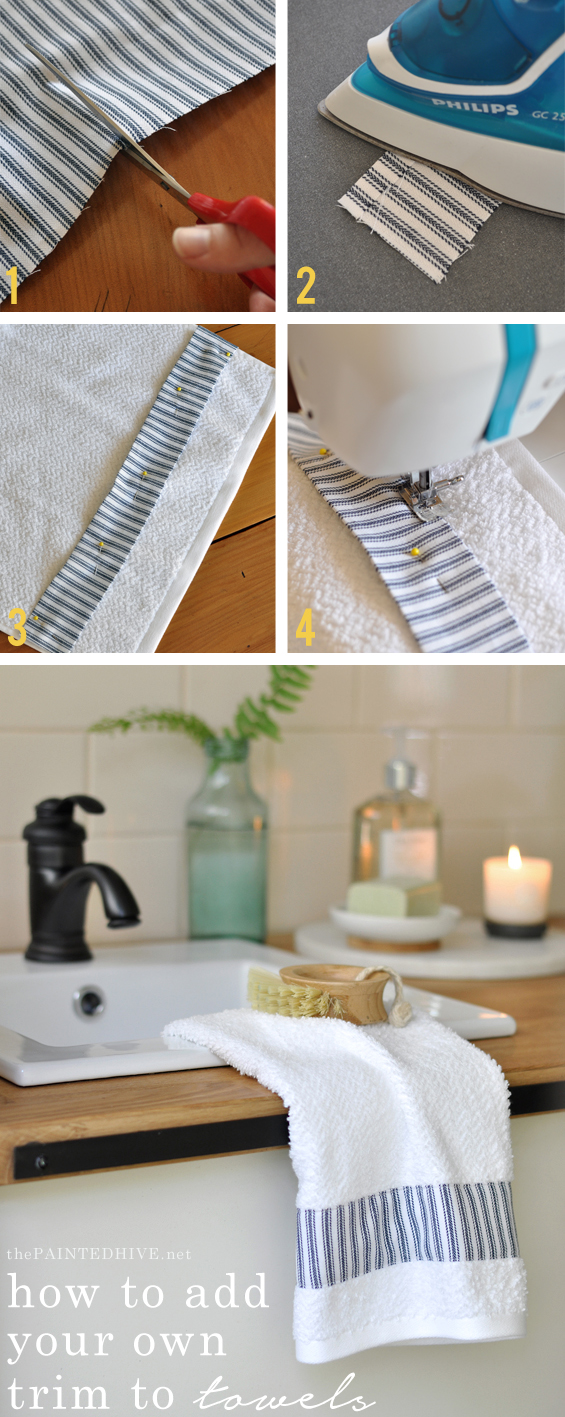 How to Add Trim to Towels