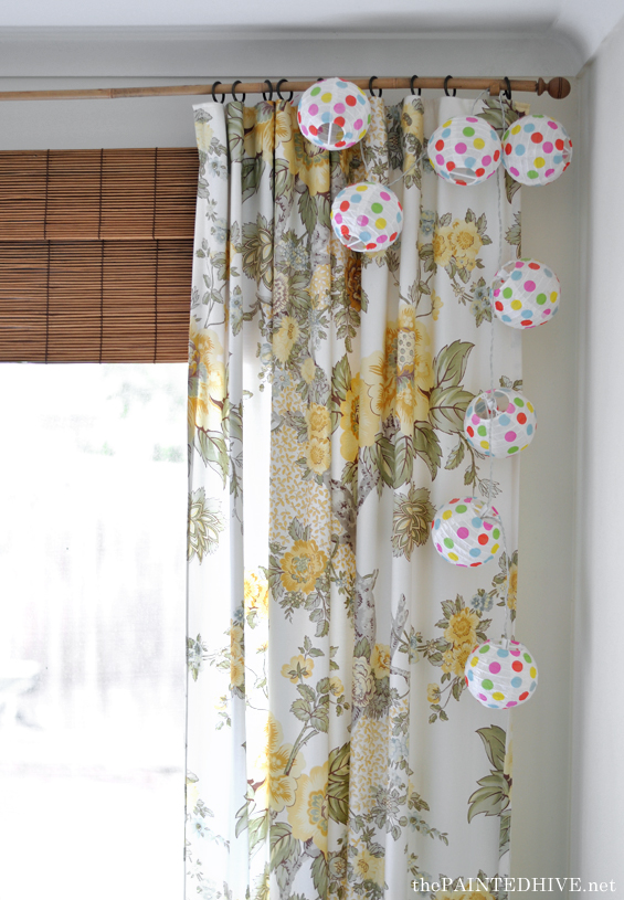 Curtains with String Lights
