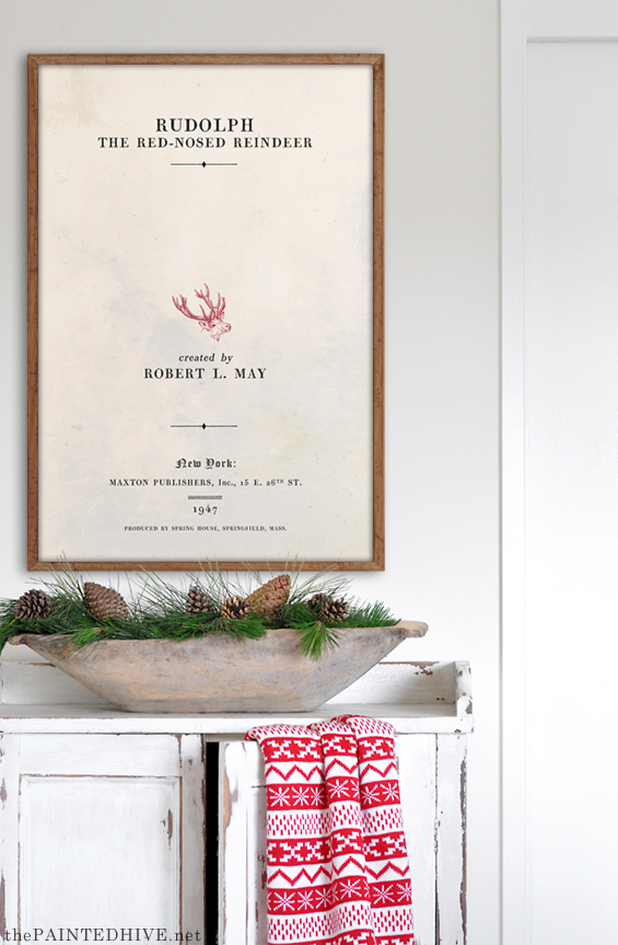 Free Printable Large Scale Vintage Christmas Signs The Painted Hive