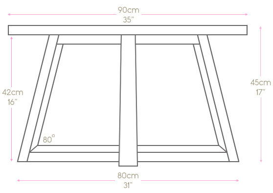 Dimensions of Table