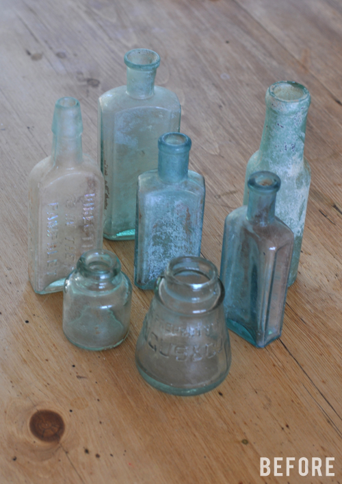 Glass Bottles Before