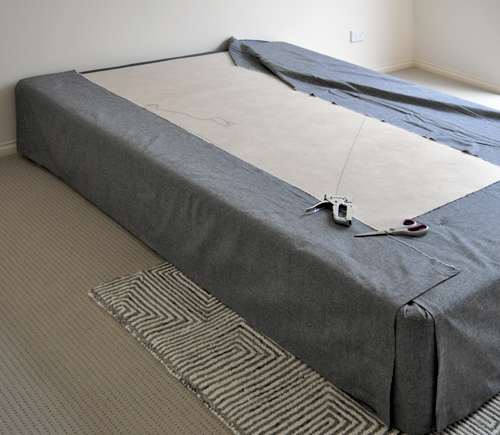  DIY opona Panel Bed sukně