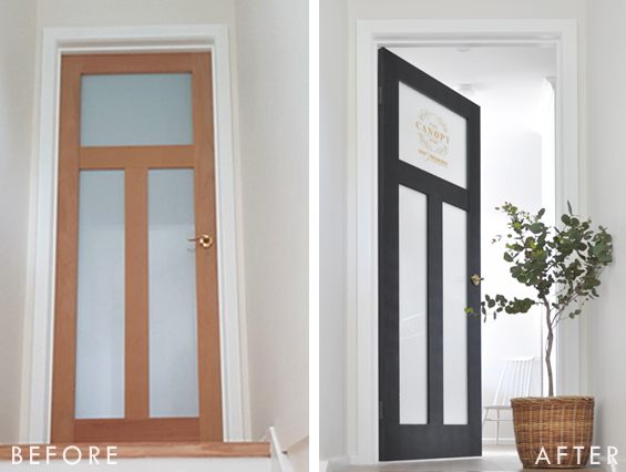 Door Makeover Before and After