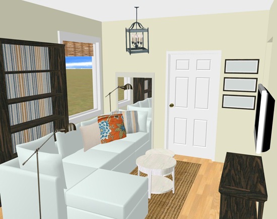 Client Consultation…Tiny Living Room Solution