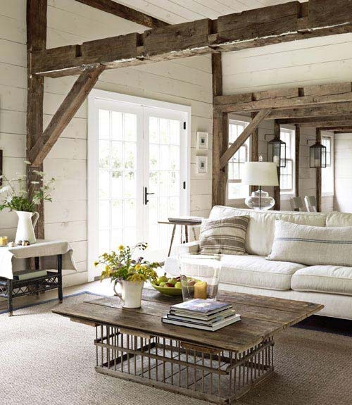 Rustic Neutral Living Space