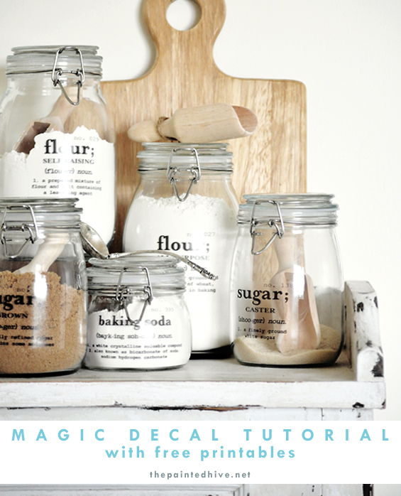 Magic Decal Tutorial - with free printables | The Painted Hive