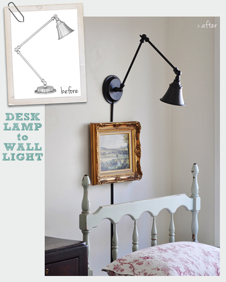 Desk Lamp to Wall Light