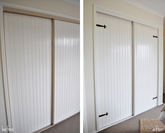 Barn Style Wardrobe Door Makeover