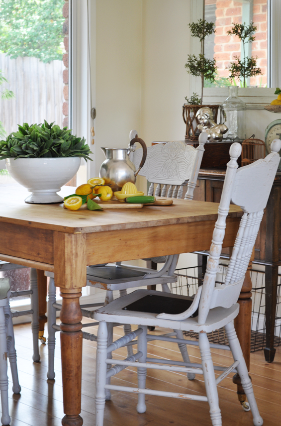 Cottage Chair Revamp with Metal Seat Plates