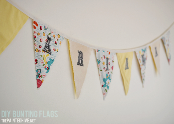 DIY Fabric Bunting Flags Tutorial