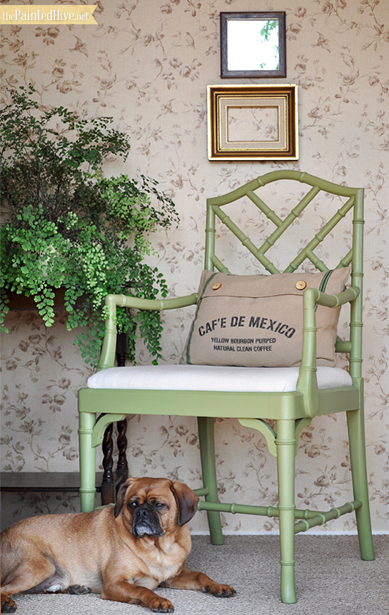 Faux Bamboo Chippendale Chair Makeover