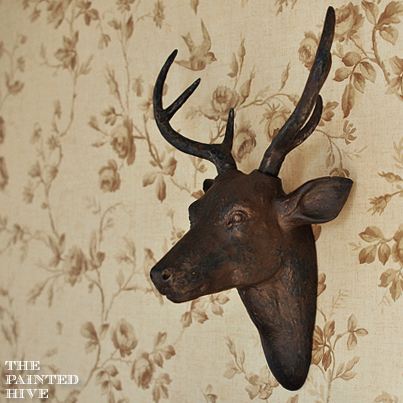 Faux Deer Head Wall Mount