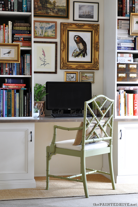 Eclectic Budget Home Office | The Painted Hive