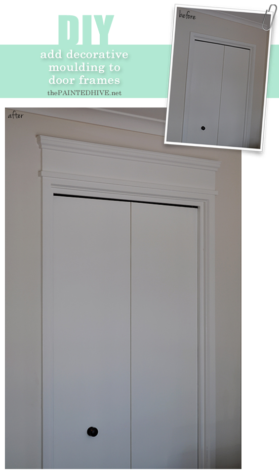DIY: How to Add Decorative Moulding Trim to Door Frames | The Painted Hive