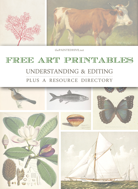 Working with Free Art Printables | The Painted Hive