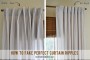 How To Create Perfect Looking Curtain Folds | The Painted Hive