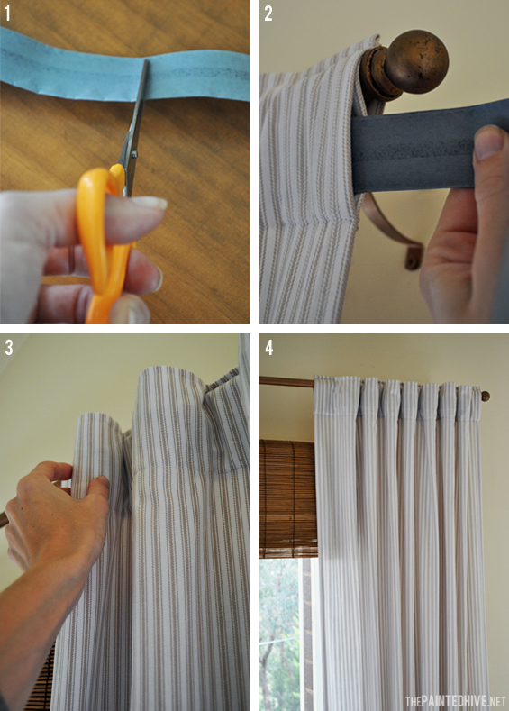 How To Create Neat Curtain Folds | The Painted Hive
