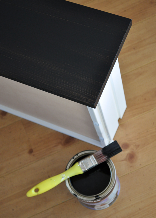 Painting the Drawer Fronts