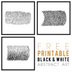 Free Printable Modern Black and White Art