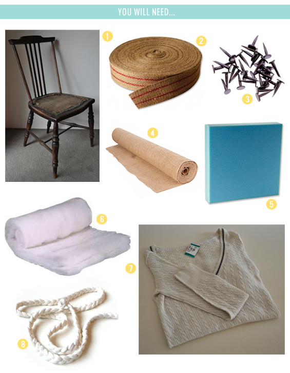 How to Upholster a Chair (attached seat pad method)