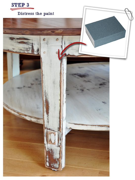 Rustic Distressed Coffee Table