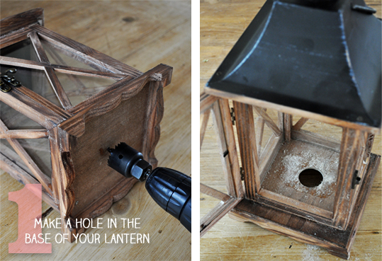 How to Make a Lantern into a Lamp | The Painted Hive