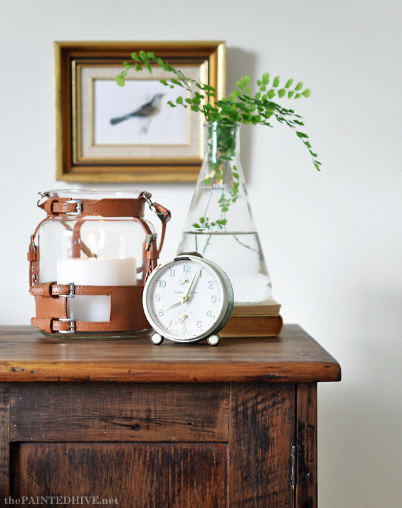 Vintage Lantern Vignette | The Painted Hive