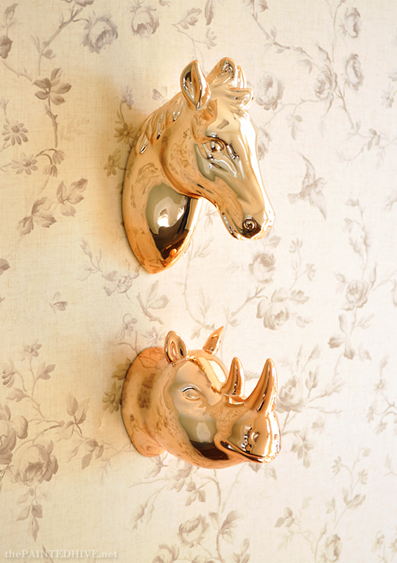 Rose Gold Animal Heads | The Painted Hive