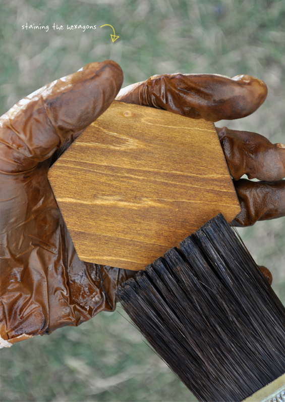 Staining the Hexagons